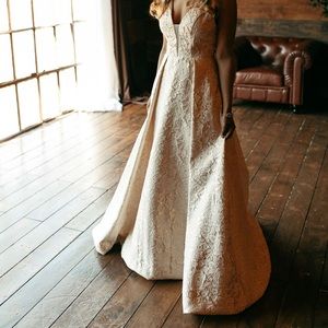 ivory and gold evening gowns